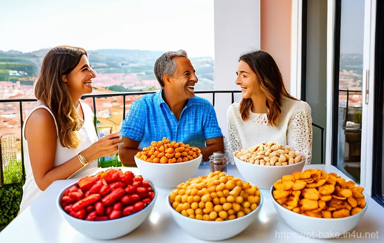 과자 제조 공장 투자 트렌드 - Healthy Portuguese Snack Harvest and Enjoyment**
A vibrant, sun-drenched scene depicting a diverse g...