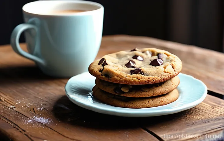 초코칩 쿠키 제품 비교 - **Prompt 1: Cozy Classic Chocolate Chip Cookie Moment**
A warm, inviting close-up of a freshly b...